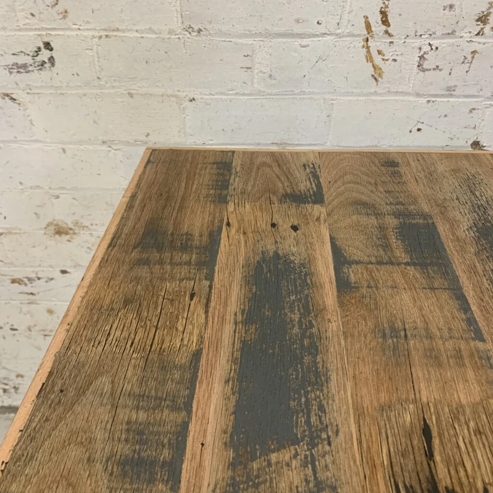 Distressed Blue Rustic Handmade Cafe Table Tops, Distressed Wood, Unique - image 2 of 4