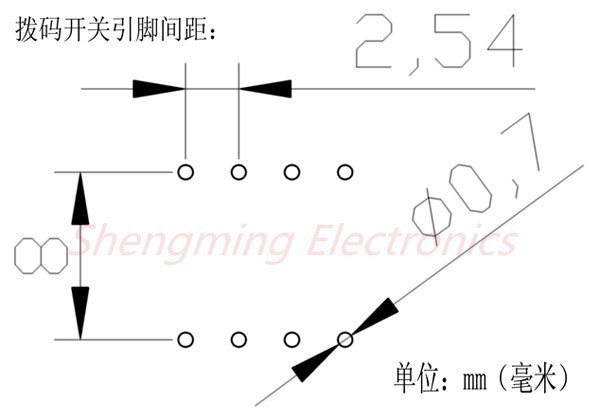 2pzi Interruttore DIP Switch 4 PIN Contatti 2,54mm Vie Poli - Foto 10