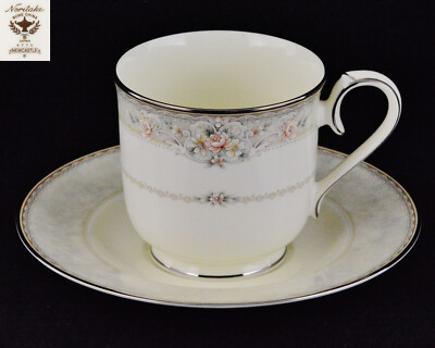 Noritake Newcastle Cup 3'' Tall  & Saucer 6''  New Barcode Attached