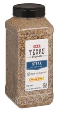 H-E-B Texas Originals Steak Seasonings HEB Value Size Made With Sea Salt 26 Oz