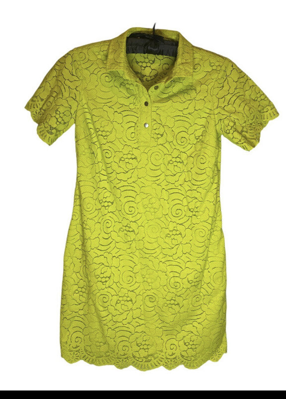 neon green shirt dress Neon Green Oversized Pocket Front Midi T-Shirt Dress main image 0