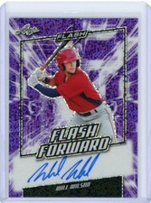 2020 Leaf Flash Baseball Purple Disco Auto #FF-WW1 Will Wilson #20/25