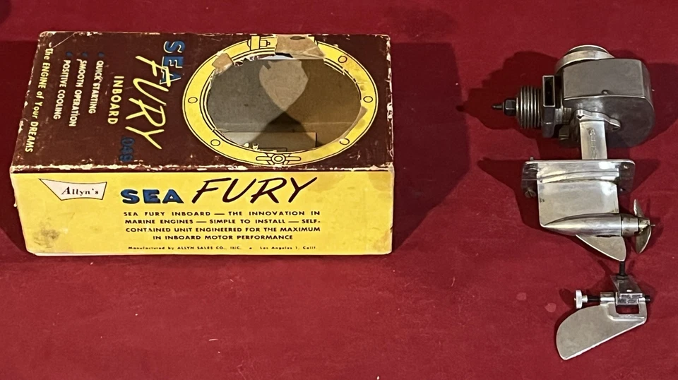 MOTOR DE BARCO R/C INTRABORDA ALLYN'S #405 SEA FURY .049 DE COLECCIÓN + INSTRUCCIONES sin CAJA Foto 2 de 4