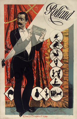 Edjay Postre Rolland vintage circus theatre poster 12x18 | eBay