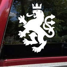 Heraldic Lion V1 Vinyl Decal  Coat of Arms Heraldry Shield  Die Cut Sticker