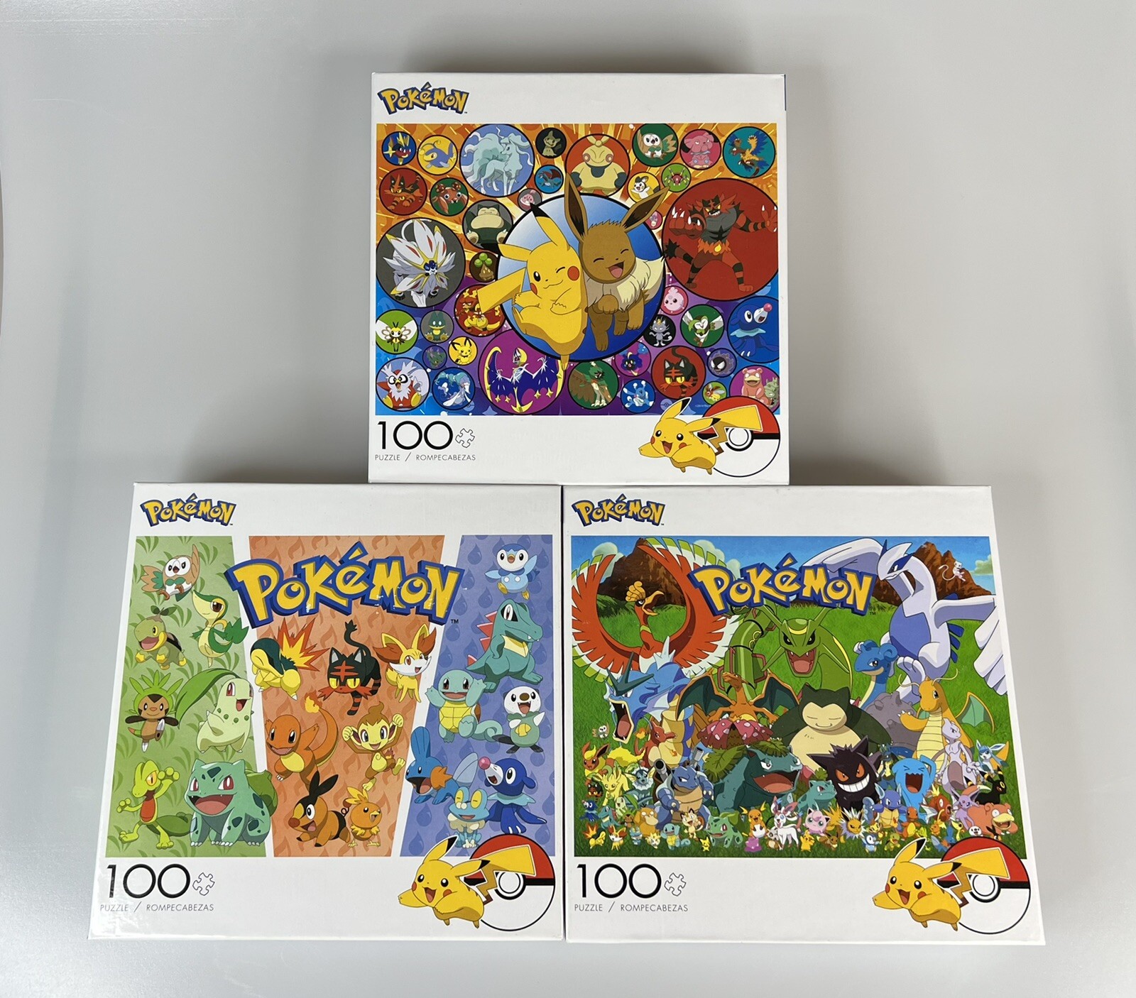 Pokemon Puzzle Lot Of 3 Pikachu Ever Generation Starters 100pc Buffalo Games  EUC 79346048045 | eBay