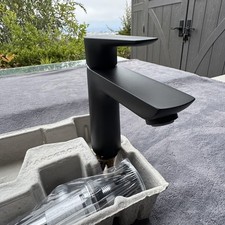 Hansgrohe Talis E3 110 Single Hole Faucet Matte Black Bathroom Modern Mixer Tap