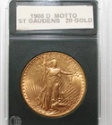 1908-D $20 Dollar St. Gaudens Double Eagle Gold Coin Uncertified