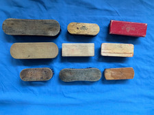 9 x  VINTAGE QUALITY CLOTHES /SHOE  BRUSHES SOME WITH NAMES BRITON EX. MILTARY ?