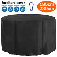 Large Round Furniture Cover Waterproof Outdoor Garden Patio Table Chair Set UK
