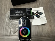 LED Touch Controller RF RGB Remote Control DC12-24V Black Plastic
