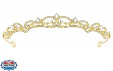 Uongeod Rhinestone Crown Crystal Bridal Tiara Princess Birthday Tiaras and Cr