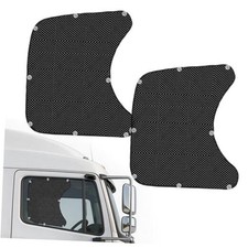 2Pcs Semi Truck Side Window Sun Shades,20 23" UV Protection Sunblock Side