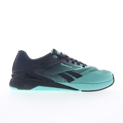 Reebok Nano X5 Womens Black Canvas Lace Up Athletic Cross Training Shoes