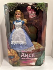 Disney Alice in Wonderland Doll Cheshire Cat Mattel 1999 NRFB READ