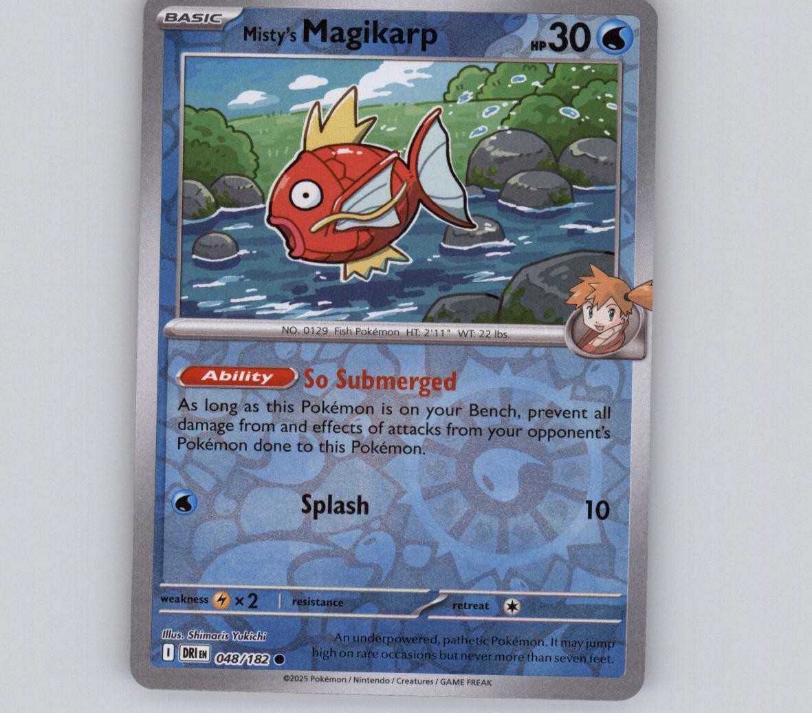 Misty's Magikarp 048/182 Reverse Holo C Destined Rivals NM Pokemon