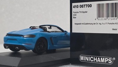 Porsche 718 Boxster Spyder (982) 2020 Miami Blue 1:43 Minichamps