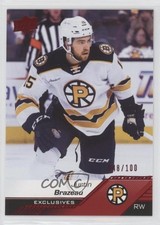 2022-23 Upper Deck AHL Exclusives 48/100 Justin Brazeau #69 lz4
