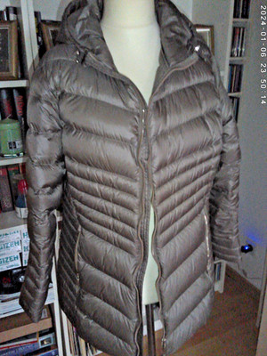 braune/khakifarbene  Daunensteppjacke von C&A outerwear in Größe 50 (ca. 46)