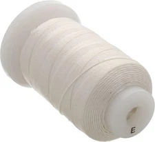 Size E White Silk Cord, 200 Yards Roll, Essential for Crafting