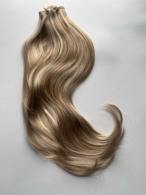 Hotbanana Seamless Clip in Remy Hair Extensions 22 inch 150g 7pcs #D-P18A/613A