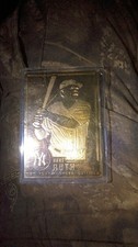 Danbury Mint 22k Gold Babe Ruth #30 Yankees Metal Collectors Edition Card