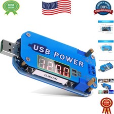 Compact 15W Buck Boost Voltage Converter with Dual LED Display & Protection