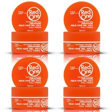 4X RedOne Orange Aqua Hair Gel Wax 150ml 5.07 fl oz Edge Control Braid Gel