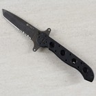CRKT M16-13SF Carson Design Tactical Folding Flip Knife Tanto Serrated Black