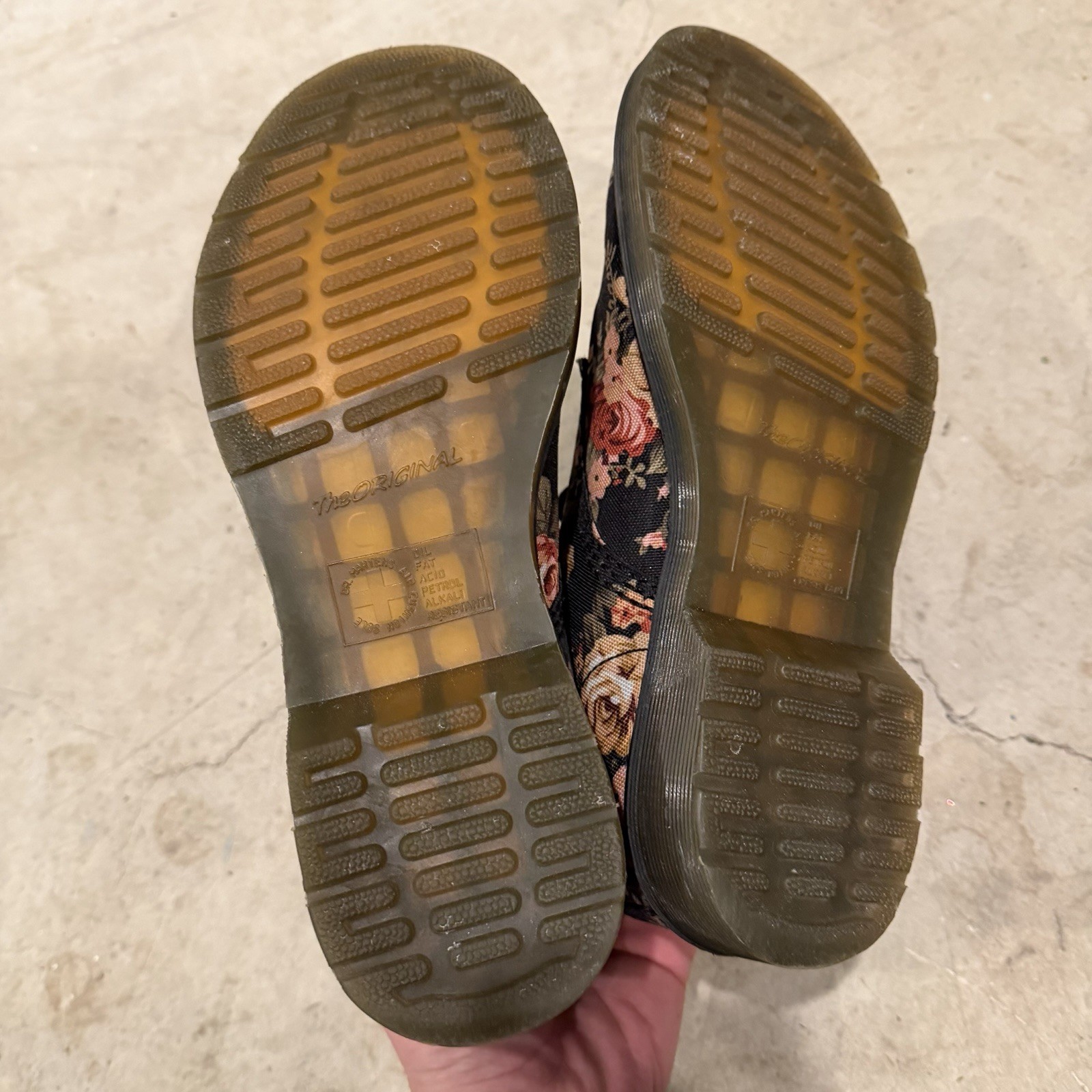 Dr Doc Martens Victorian Floral Rose Combat Boots Pink Black Womens 9 thumbnail 10