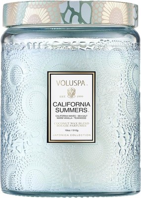 Voluspa California Summers Candle Jar, 18 oz, Coconut Wax Blend, Large Scented C