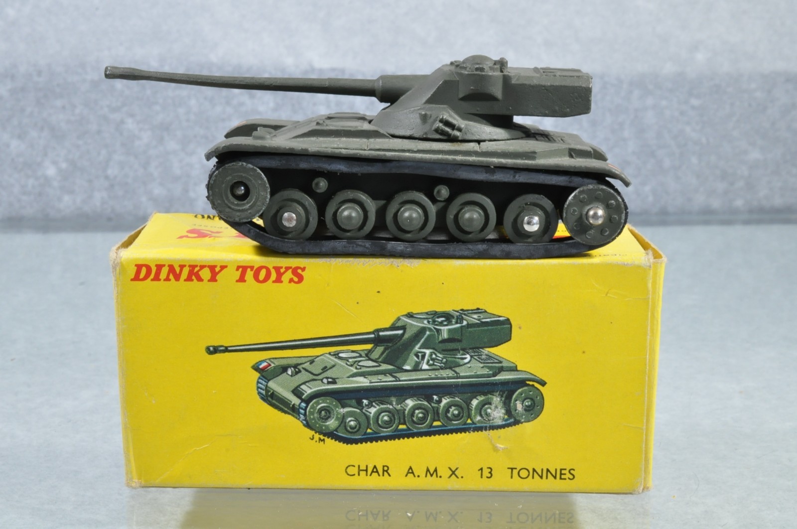 DINKY TOYS 1/55 CHAR AMX 13t Modèle 51 TOURELLE FL-10 Réf : 80C