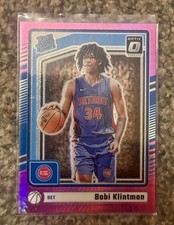 2024-25 Panini Donruss Optic - Rated Rookie Bobi Klintman #289 Pink Hyper Prizm