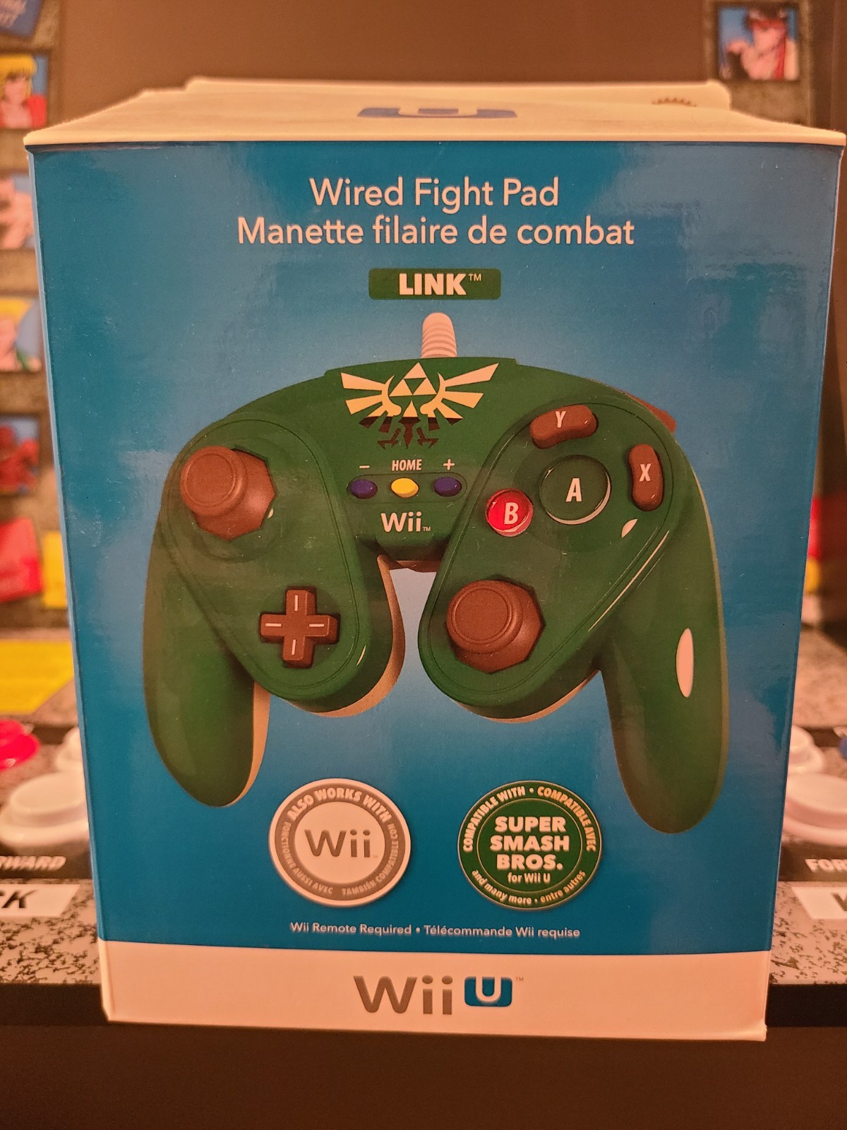 PDP Nintendo Wii U Legend of Zelda Link Wired Fight Pad NEVER USED
