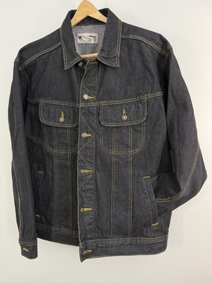 Wrangler Rugged Wear Mens XL XG TG Jean Jacket RJK30BL Dark Wash Denim Trucker