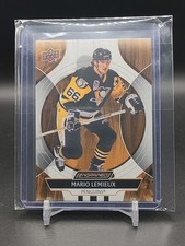 2024-25 UD Ebony Engrained Mario Lemieux Icons Pittsburgh Penguins