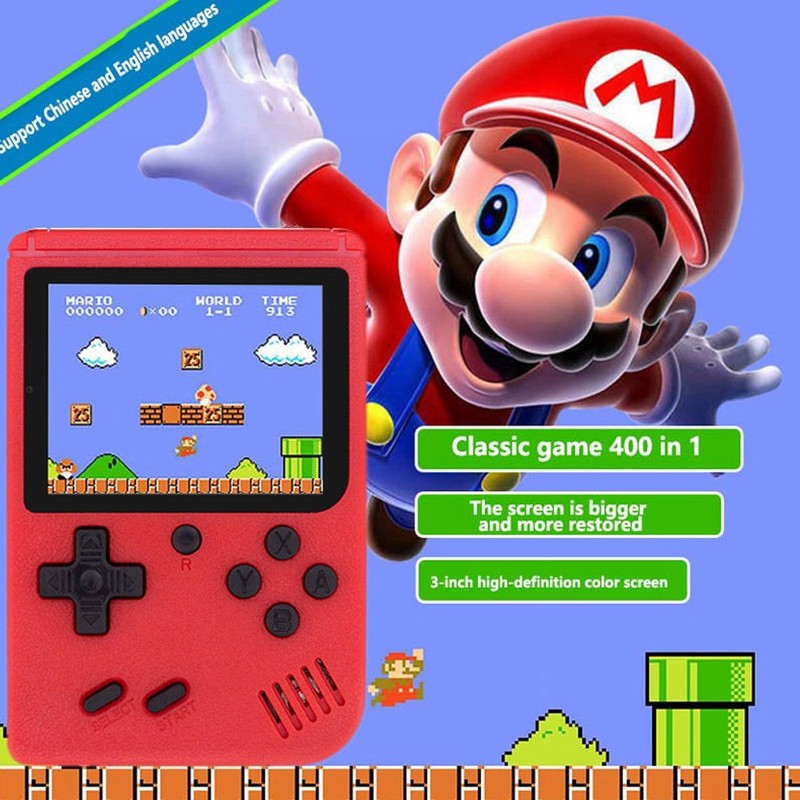 Mini Retro Game Console Preloaded 400 Games, for TV HDMI Perfect Christmas Gift