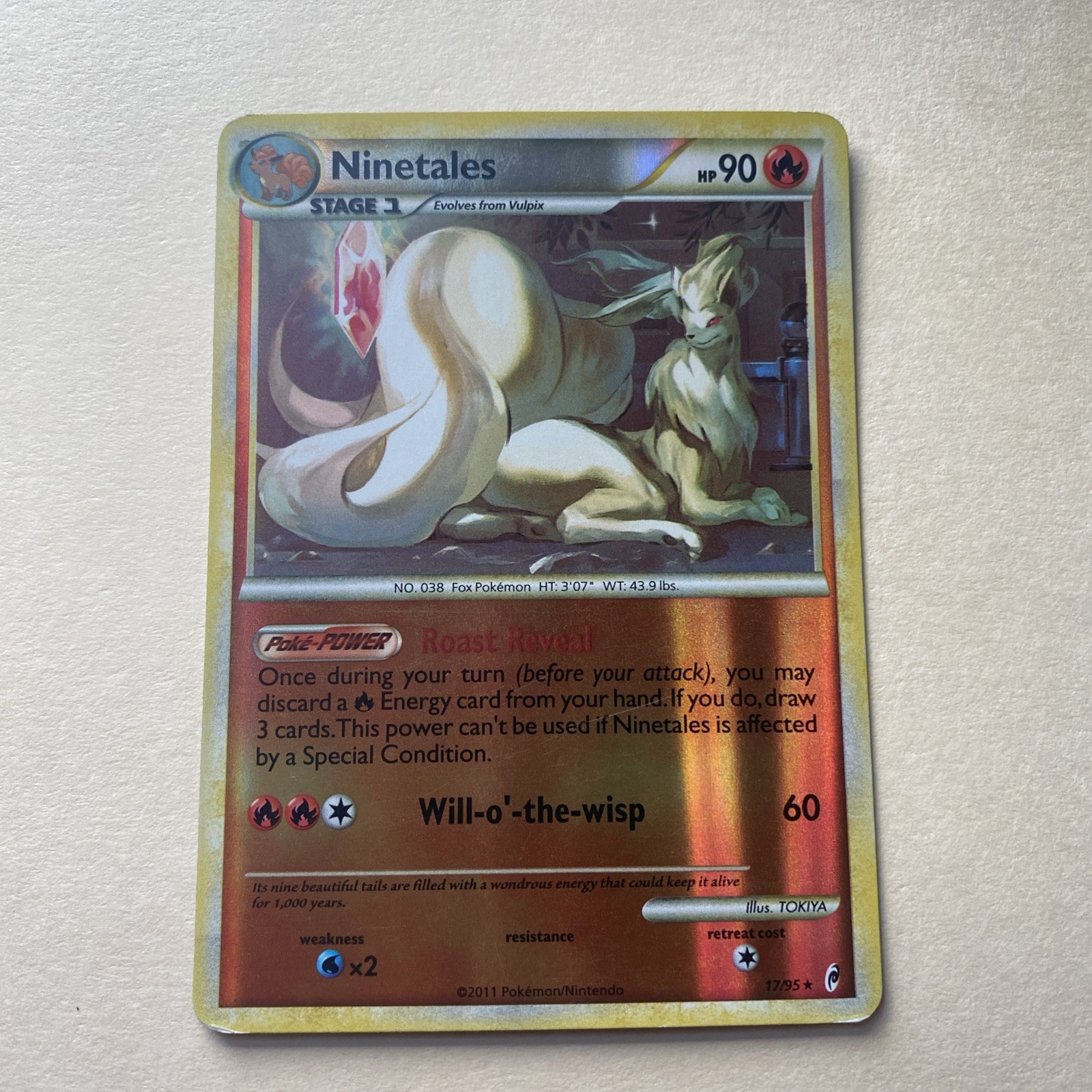 Pokémon Ninetales TCG Holo Card 17/95 Call of Legends Series NM