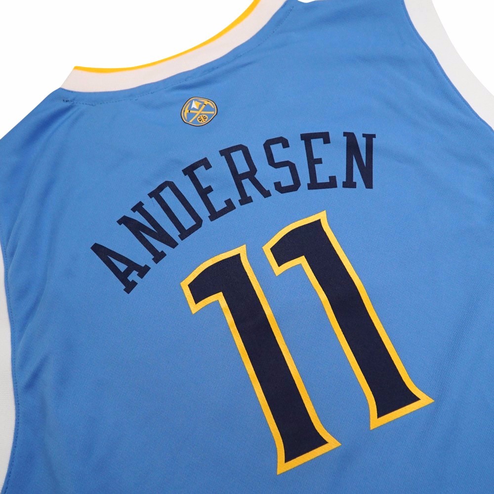 Chris Andersen Denver Nuggets NBA adidas Away Blue Youth Jersey | eBay