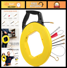 164FT Fiberglass Fish Tape Cable Puller Kit |...