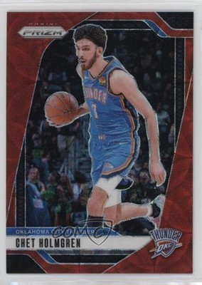 2024-25 Panini Prizm Choice Red Prizm 6/88 Chet Holmgren #17 13rw