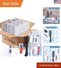 50 Sets of Personal Hygiene Kits - Essential Toiletry Supplies for Men Women