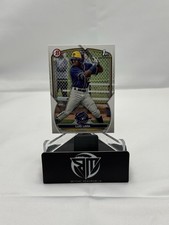 Luis Lara Autograph Signed 2023 1st Bowman #BP-100 Milwaukee Brewers