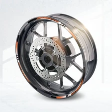 Orange 17'' Rim Wheel Sticker Decal Strip Tape P05B For Yamaha MT07