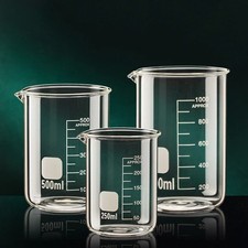 50/100/150/250/500/1000 ml Hohe Borosilikatglas Messbecher Klar