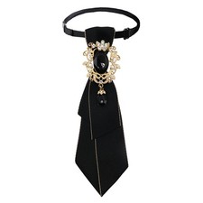 Rhinestone Ties For Women Girls Crystal Adjustable Pre-Tied Party Prom