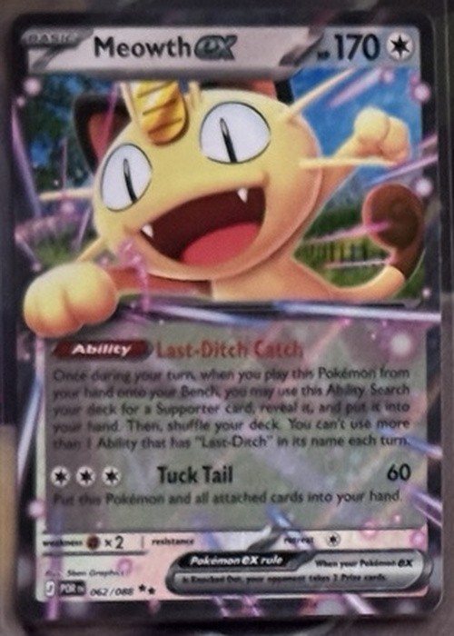 Meowth ex 062/088 Me03: Perfect Order Holo