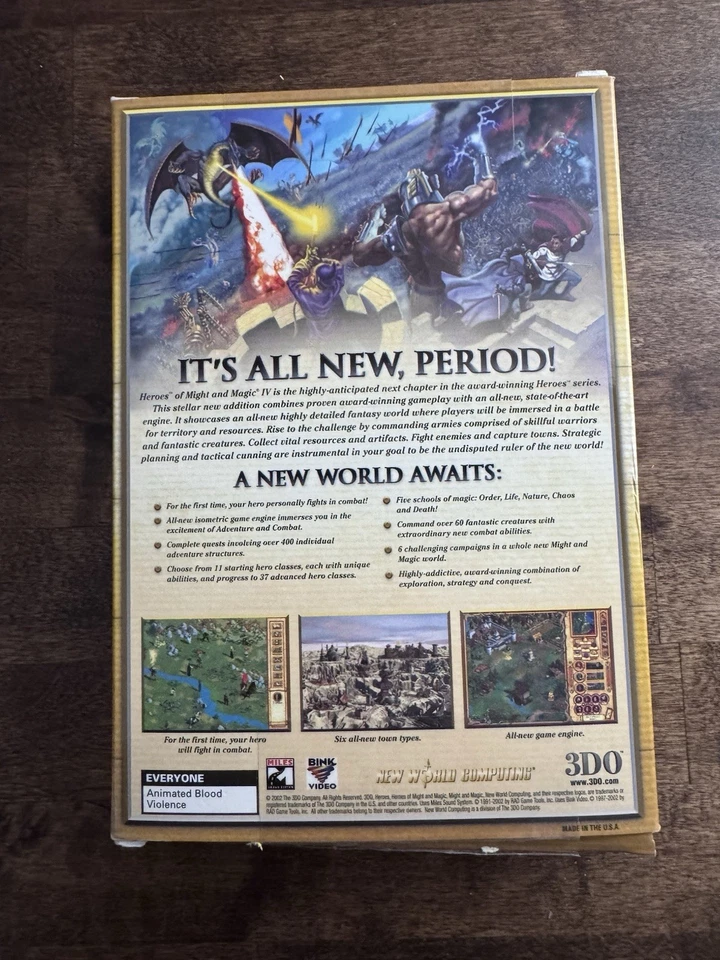 Heroes of Might & Magic IV 2002 For PC With Box - Image 2 of 3