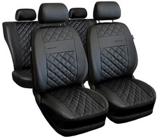 Autositzbezüge Schwarz Kunstleder Komplettset Schonbezüge für Suzuki Jimny