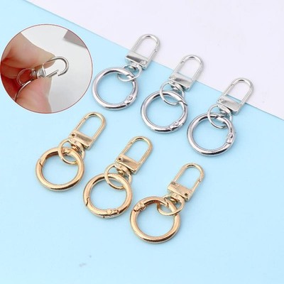 2/4/8Pcs Spring Snap Clasp Hooks Key Ring DIY Jewelry Making Findings Supplies